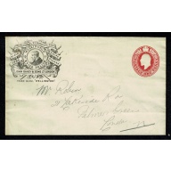 1d Carmine  Stamped To Order envelope.  Advertising "Wellington Knife Polish" H&B ES31