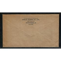 1950 1½d STO envelope "Dunlop Rubber Co.".  H & B Type ES68.