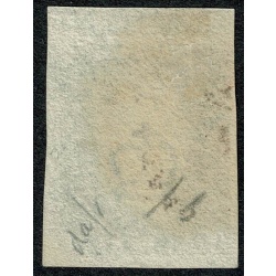 1d black "IA" Plate 6, Cancelled by red Maltese cross. 4 good to very large (upper) margins.