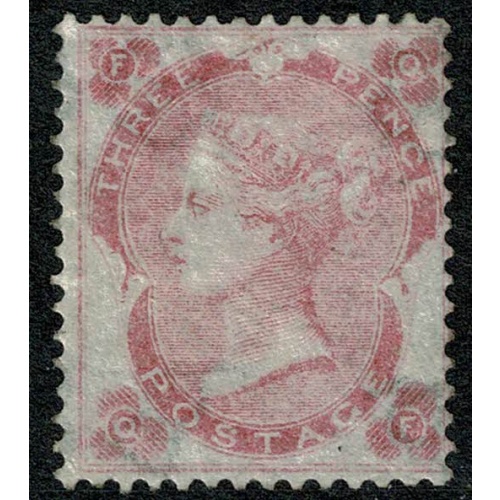 3d pale carmine-rose "QF". Superb Unmounted Mint. SG 77