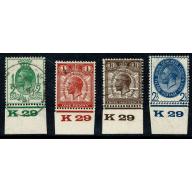 1929 P.U.C set of 4 values as used K29 controls