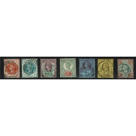 1887-1892 Jubilee issue. Basic set of 14 values Fine to Very Fine Used.