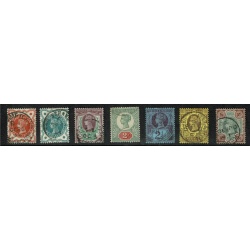 1887-1892 Jubilee issue. Basic set of 14 values Fine to Very Fine Used.