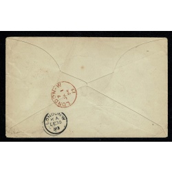 1892 ½d vermilion Die1a. STO envelope for "HERNU PERON & Co". H&B ES18.